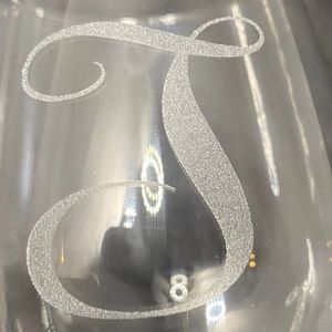 On The Rox Drinks T-Monogram Wine Glass